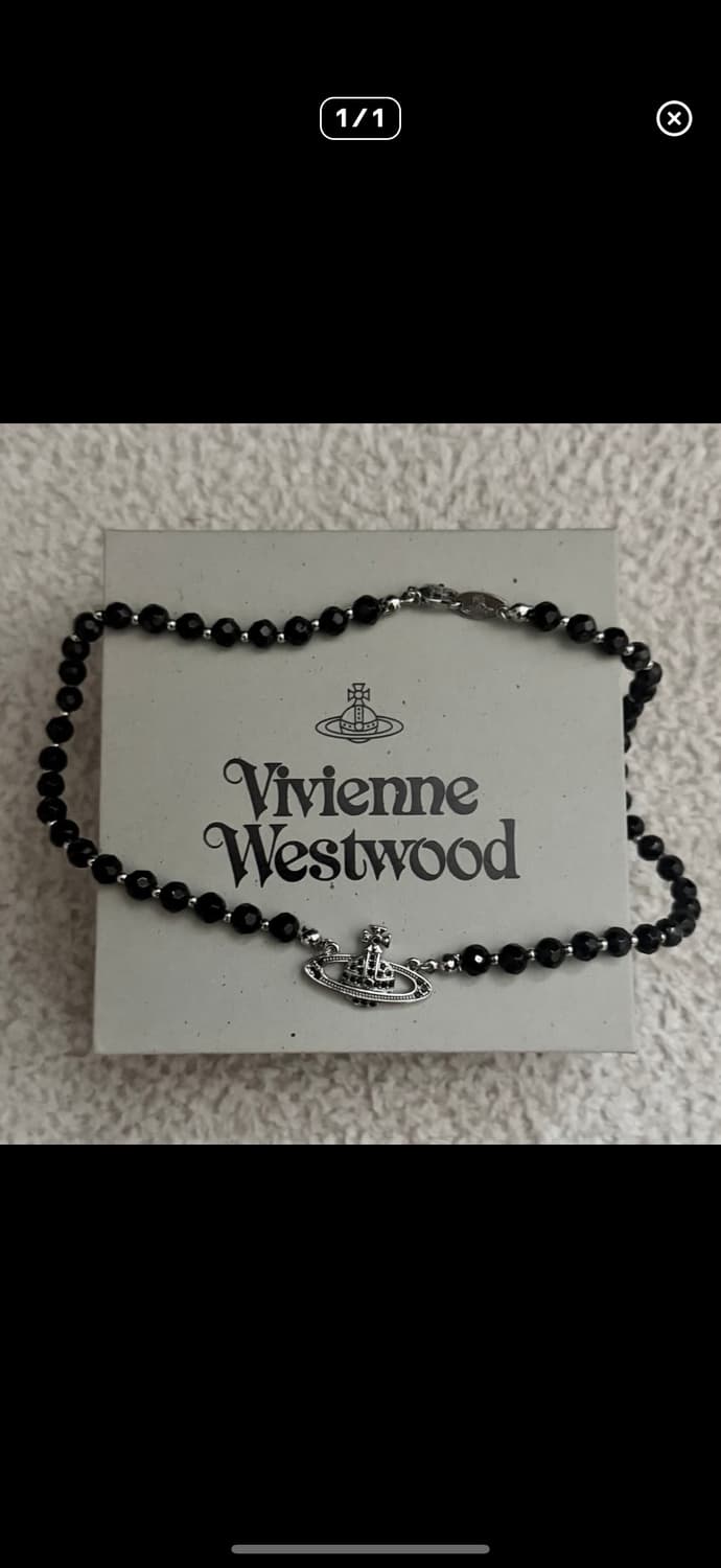 (풀구성) 비비안웨스트우드 블랙펄 초커 목걸이 상품이미지1