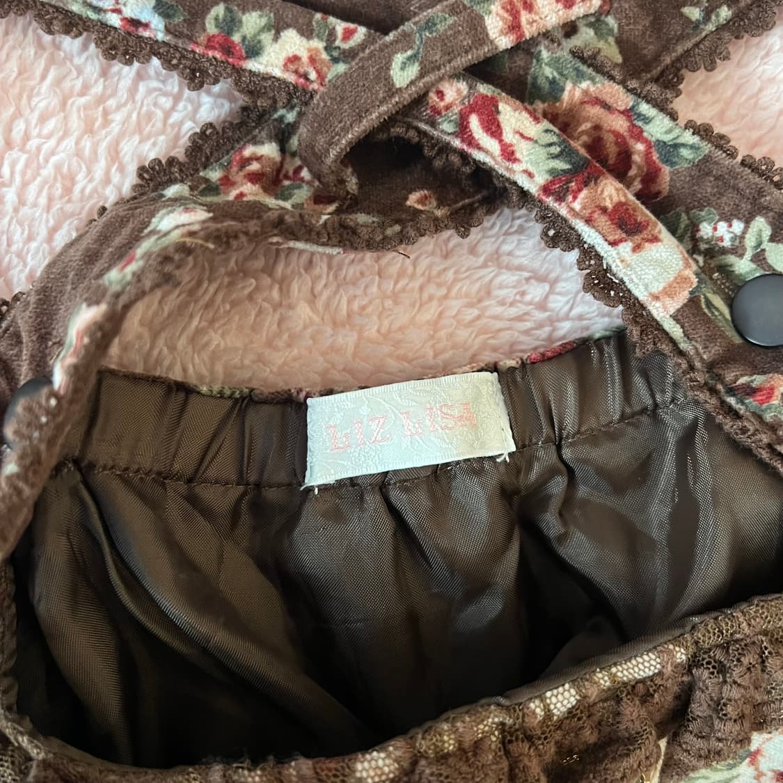 리즈리사 고전 플라워 리본 원피스 라떼갸루 히메카지 히메갸루 핀터 상품이미지3