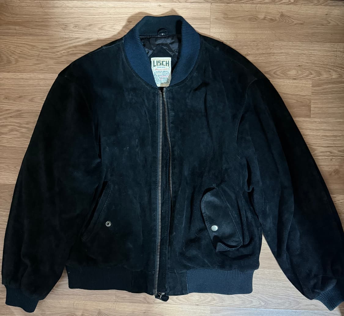 스웨이드 100퍼 소가죽 봄버 자켓 상품이미지1