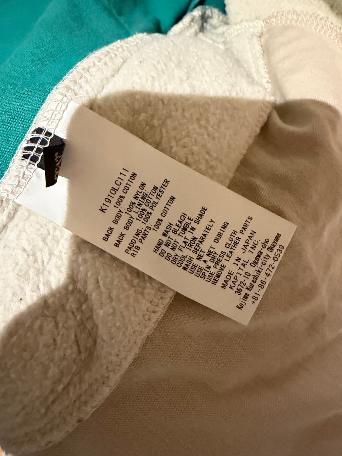 캐피탈 반다나 후드집업 블루 2사이즈(M) 상품이미지4