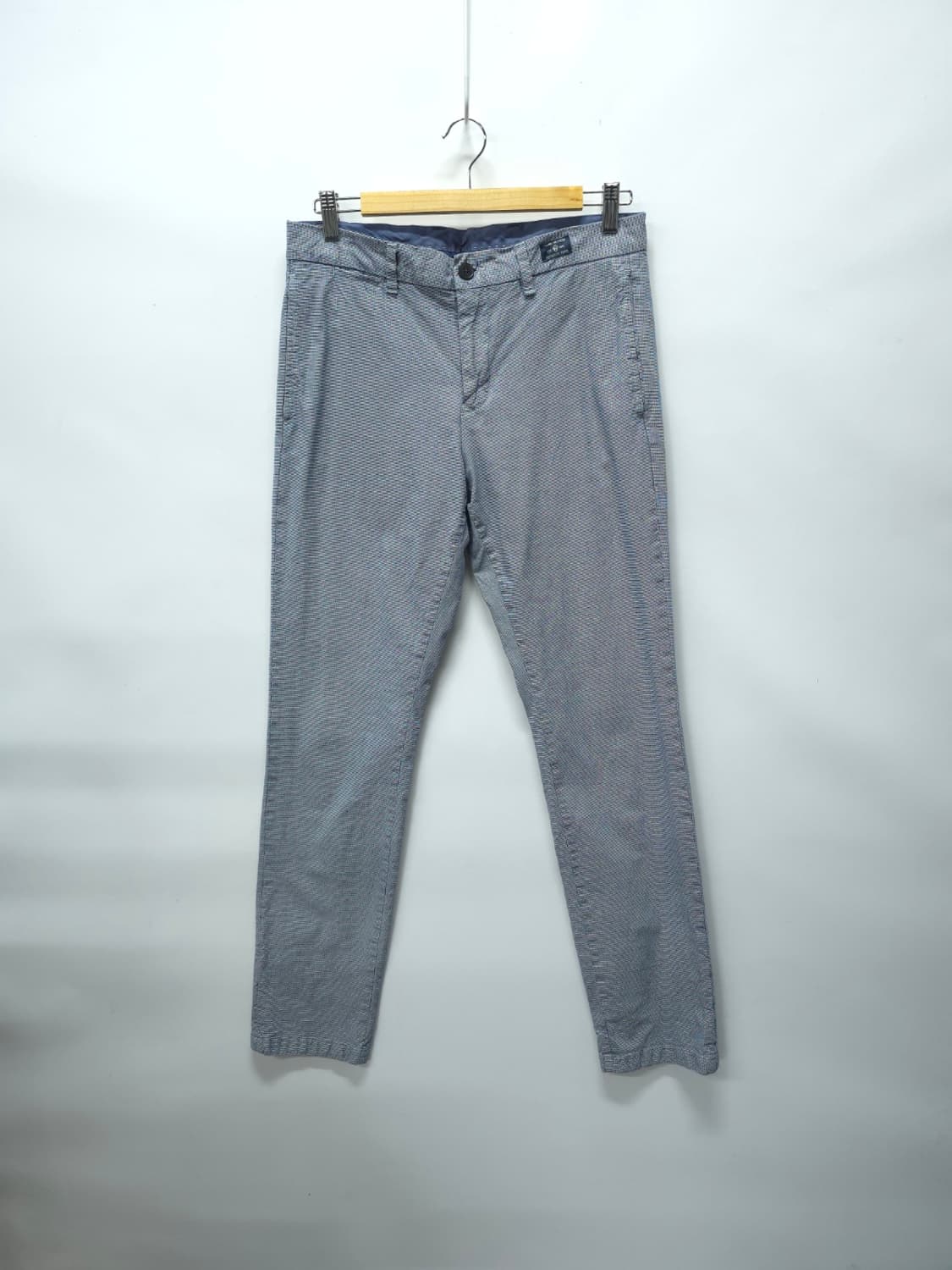 타미힐피거 남성 하운드투스 체크 패턴 치노 팬츠(30) 상품이미지1