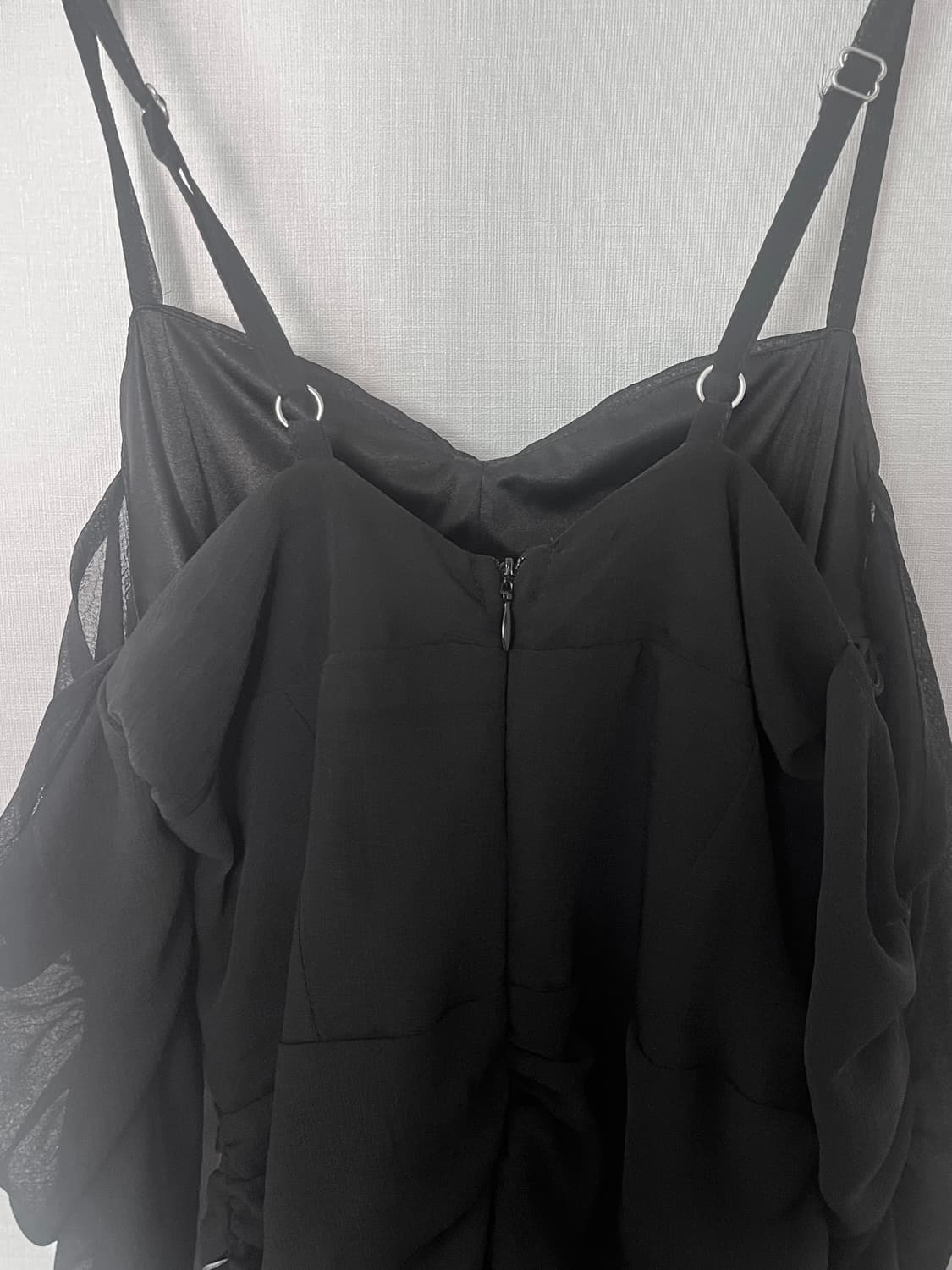 어글리쉐도우 CHIFFON DRESS(BLACK) 상품이미지5