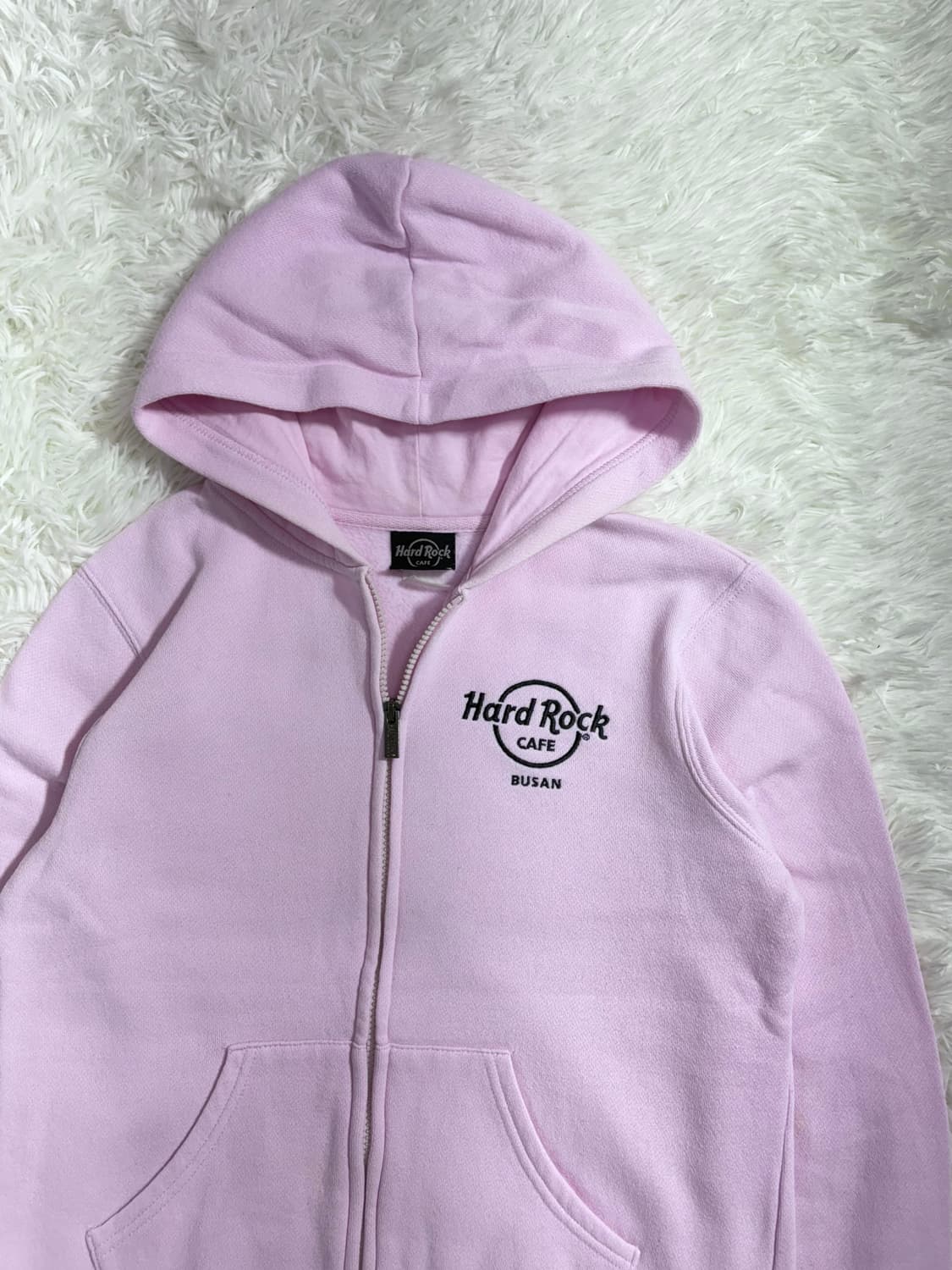 하드락카페 부산 뮤트핑크 후드집업  상품이미지5