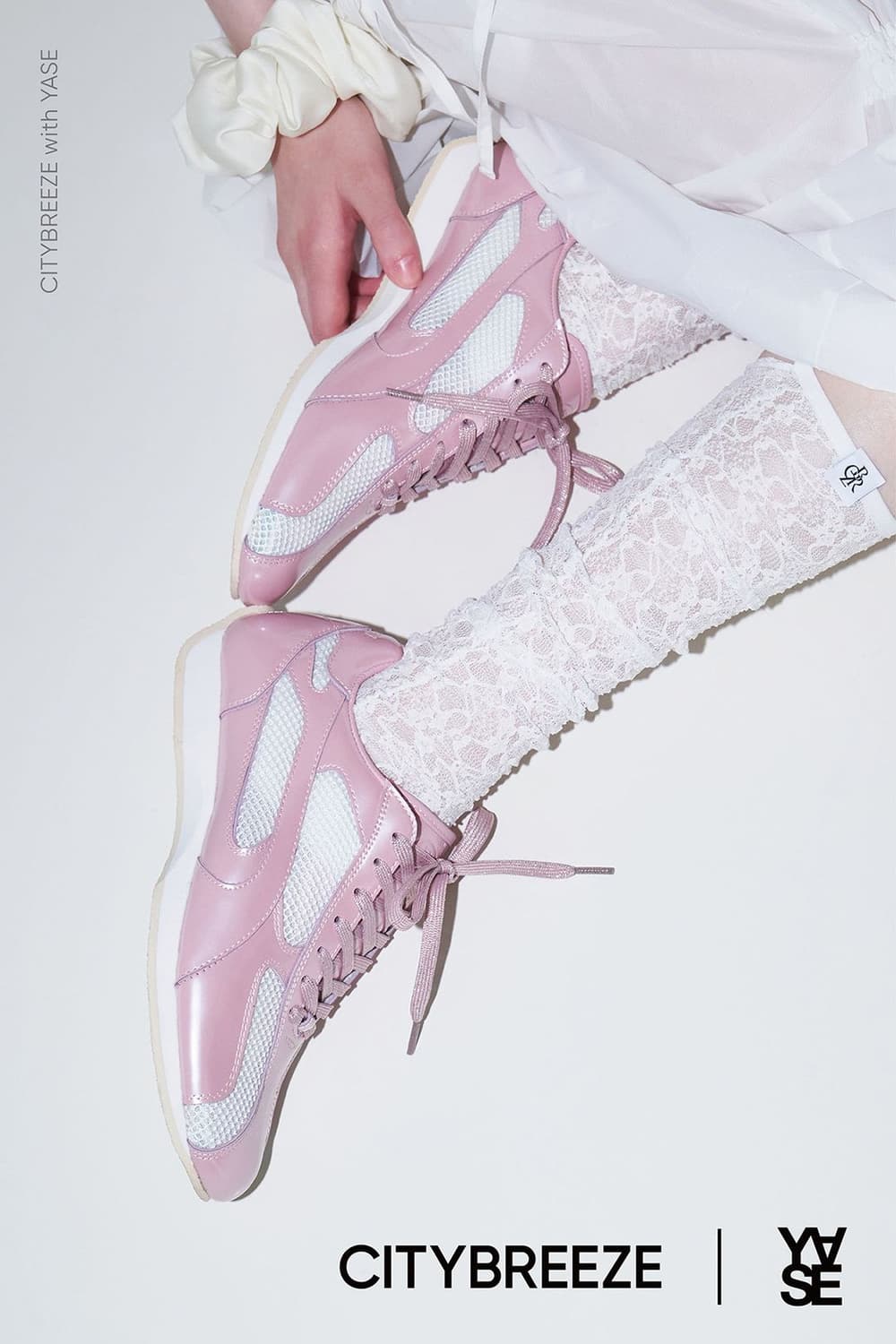 새제품>야세 시티브리즈 콜라보 핑크 스니커즈 상품이미지1