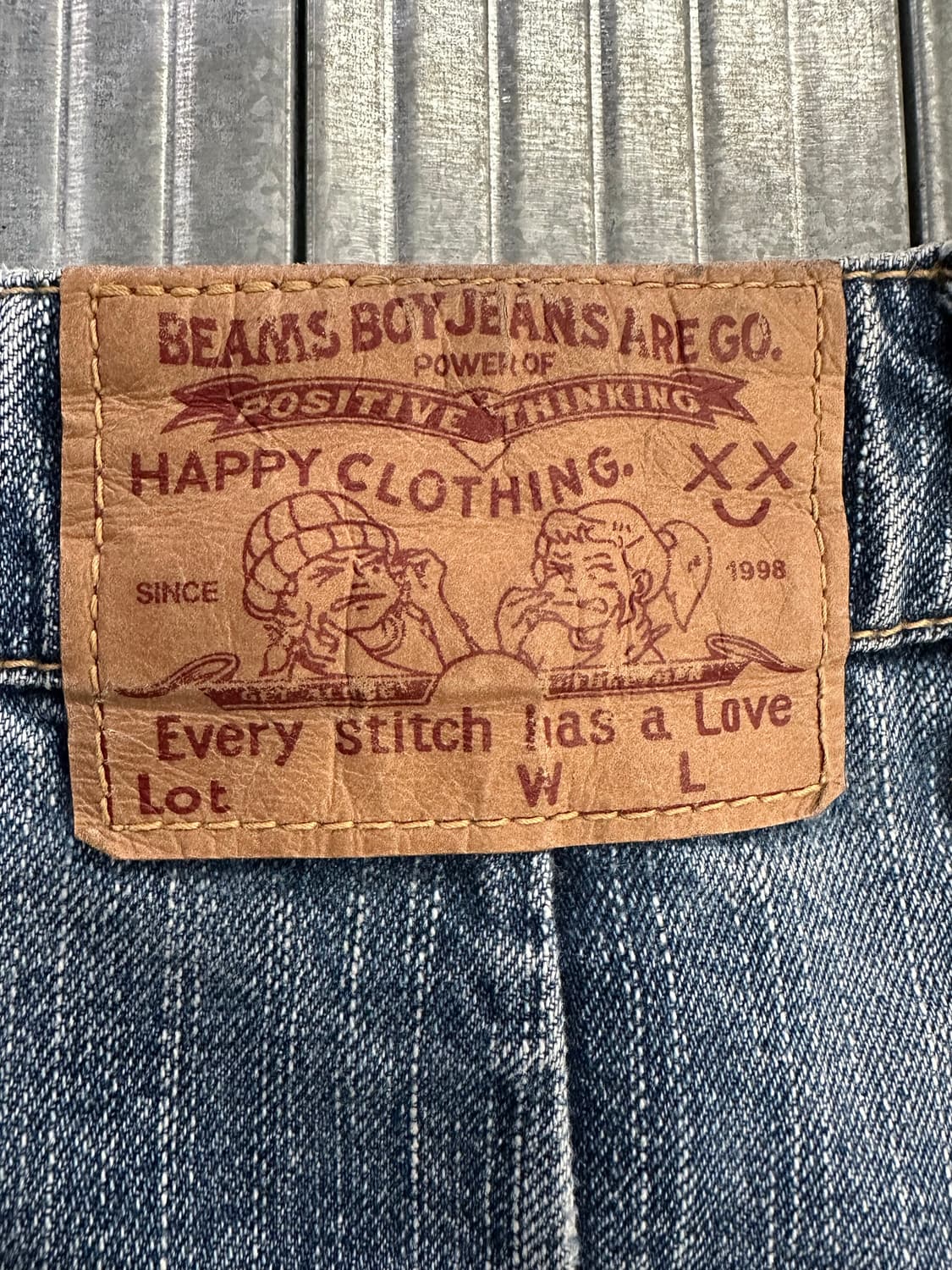 L)BEAMS BOY WEAR 빈티지 데님 스커트 상품이미지4