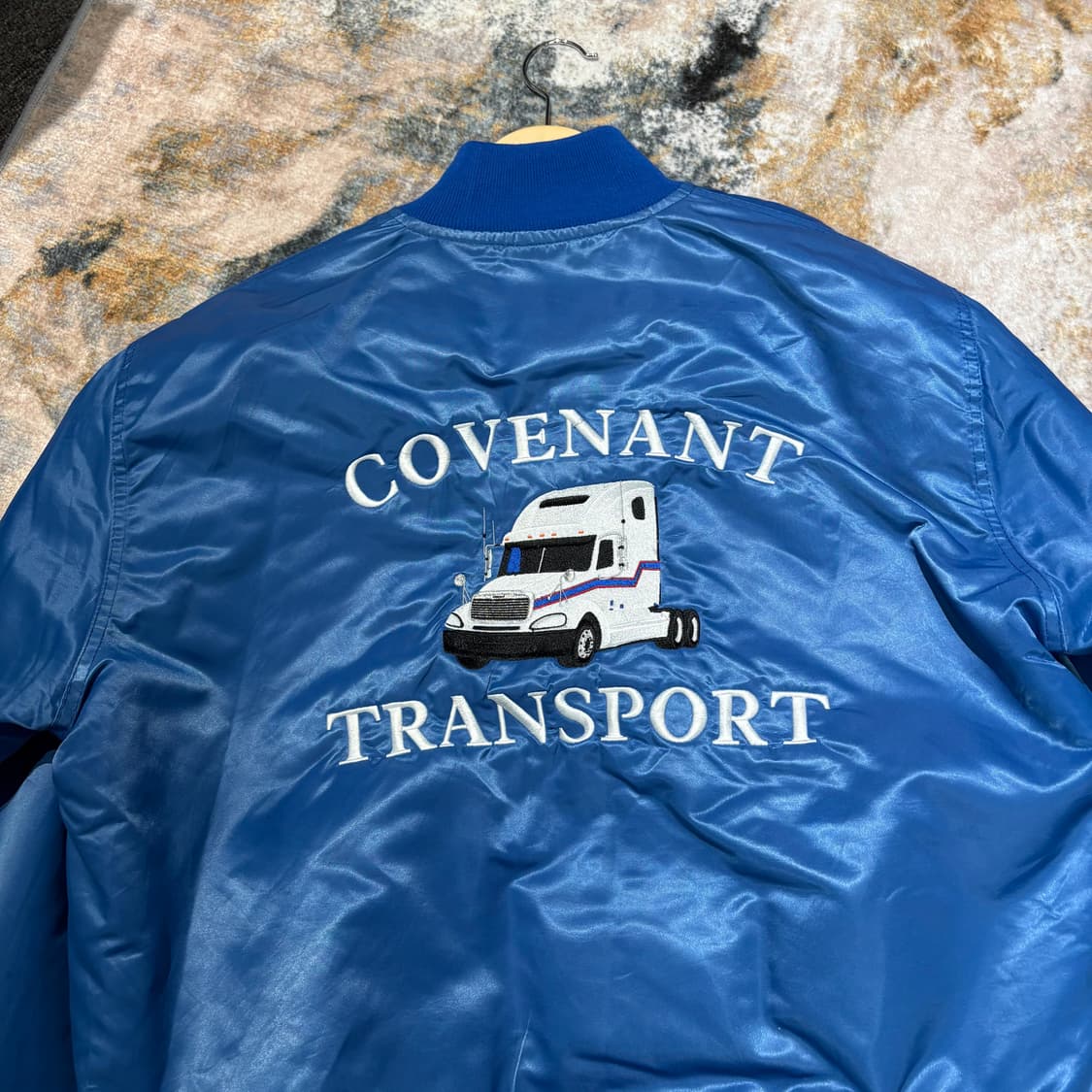 USA 빈티지 자수 바시티자켓 상품이미지3