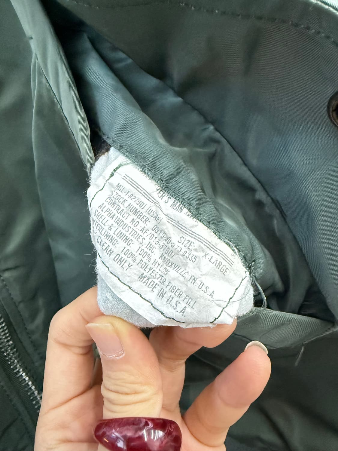 XL)알파인더스트리 리버시블 ma-1 플라이트 자켓 상품이미지9