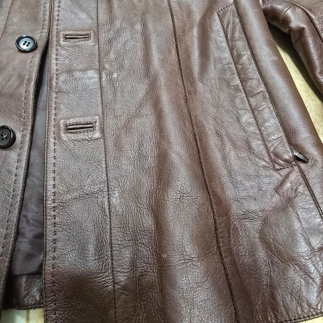 재팬 COMME CA DU MODE MEN 리얼레더자켓 상품이미지3
