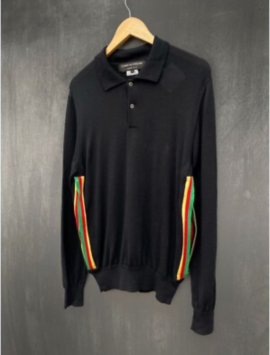 꼼데가르송 옴므 블랙 카라니트 상품이미지1