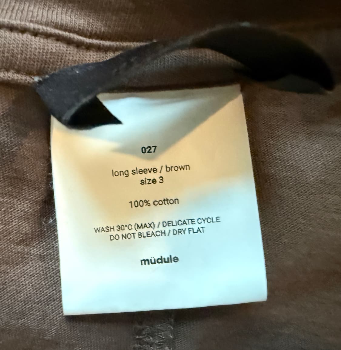3) mudule 머듈 semi longsleeve 브라운 상품이미지3