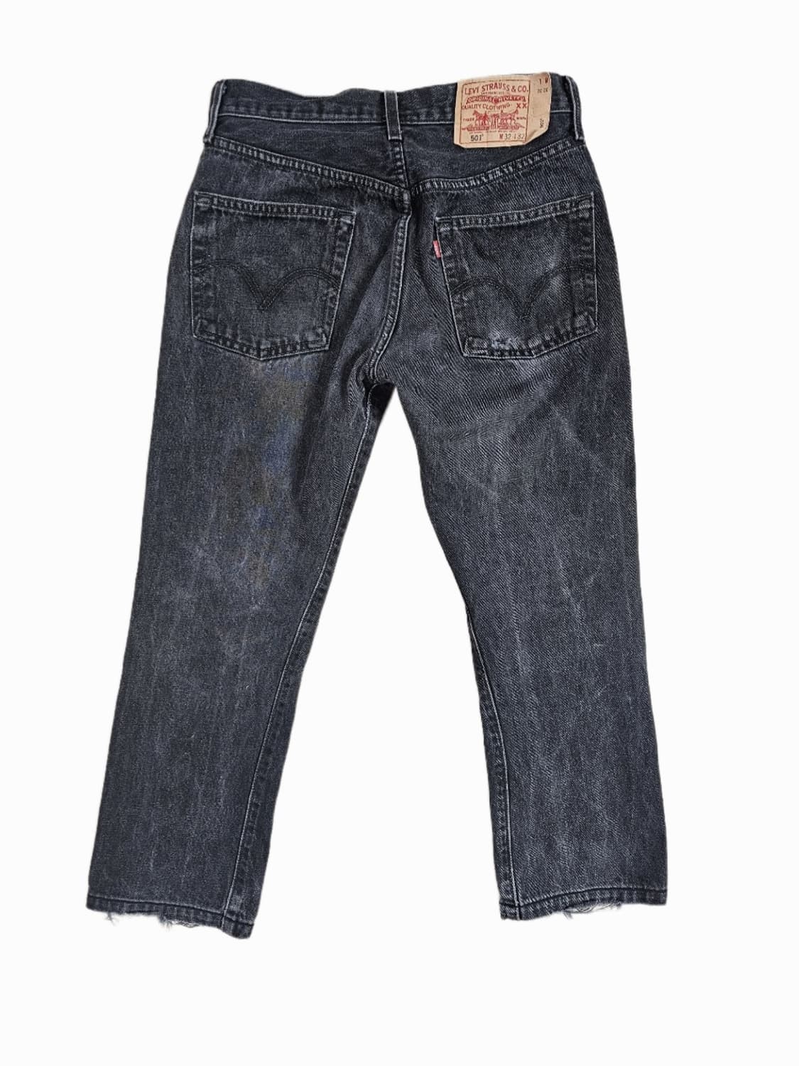 [32] 리바이스 501 흑청 데님 팬츠 상품이미지2