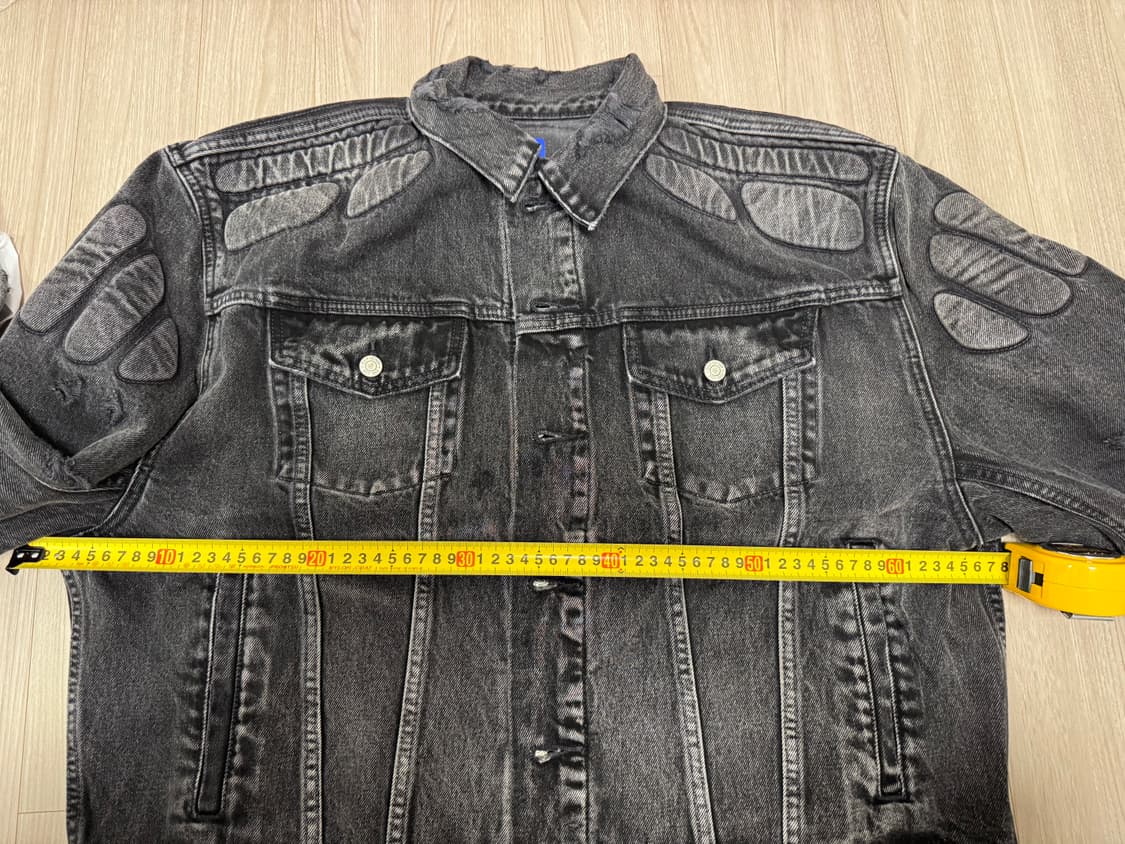 S) 이지갭 발렌시아가 패디드 데님 자켓 흑청 상품이미지6