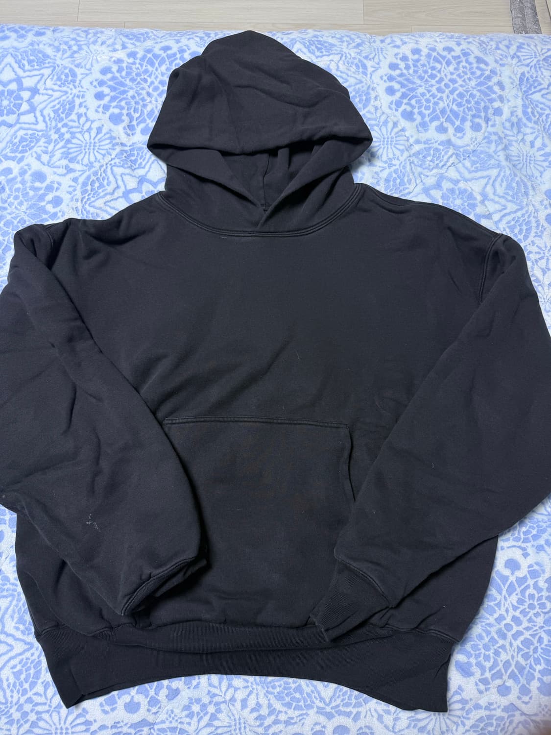 이지 갭 yeezy gap 후드티 블랙 XL 상품이미지1