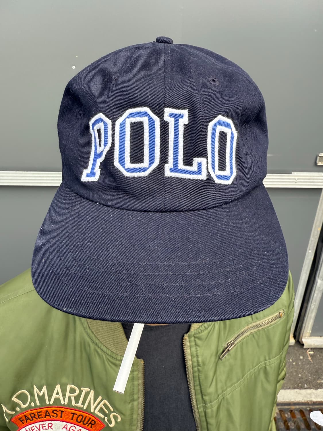 90s Polo sports 아플리케 빅로고 피티드캡 폴로 빈티지 캡 상품이미지3