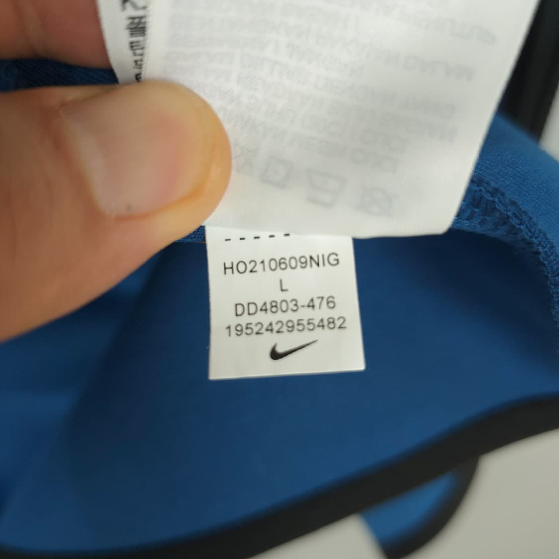 남성용 나이키 Nike 테크팩 후드집업 블루L 상품이미지9
