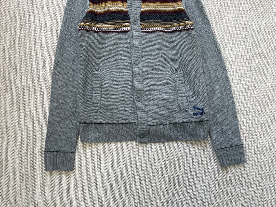 Puma 푸마 그레이 에스닉 버튼 가디건 J04165 상품이미지2