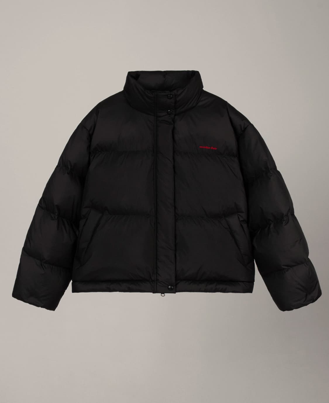 오버듀플레어 글로시 다운 패딩 블랙 상품이미지4