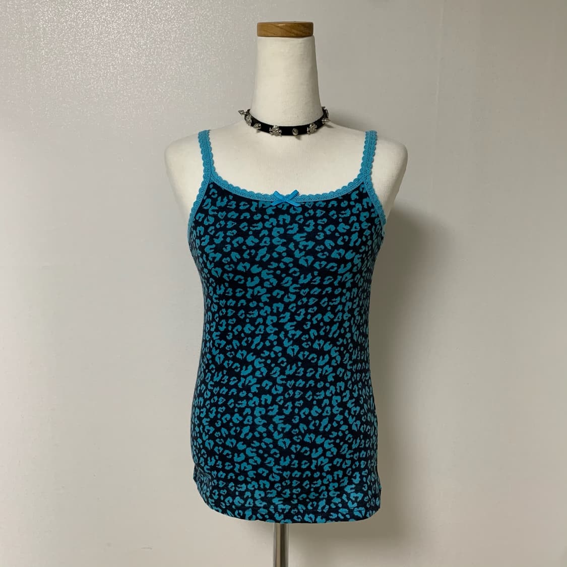 Mint Leopard Sleeveless 상품이미지1
