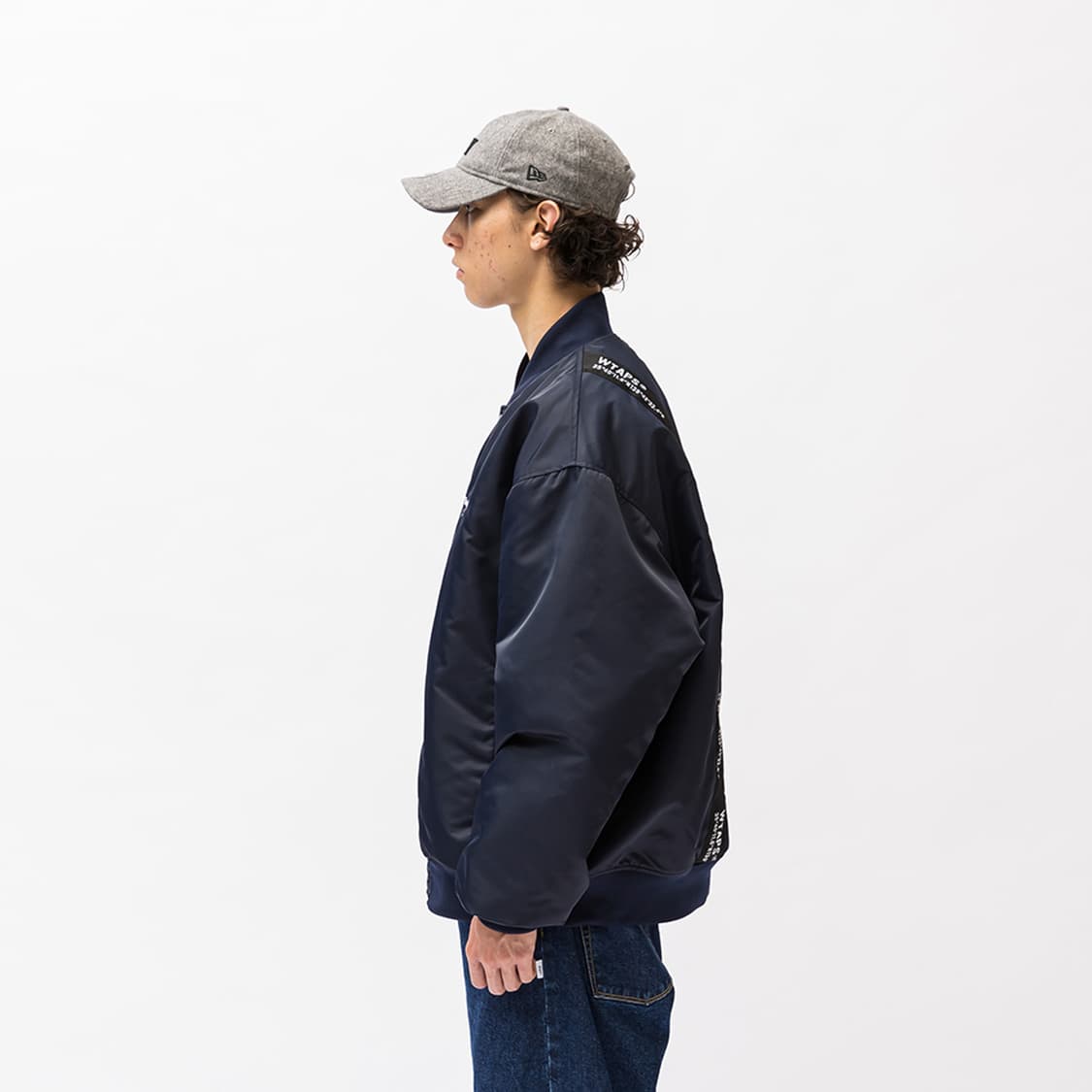 [M]22AW 더블탭스 팀 자켓 블랙 상품이미지3