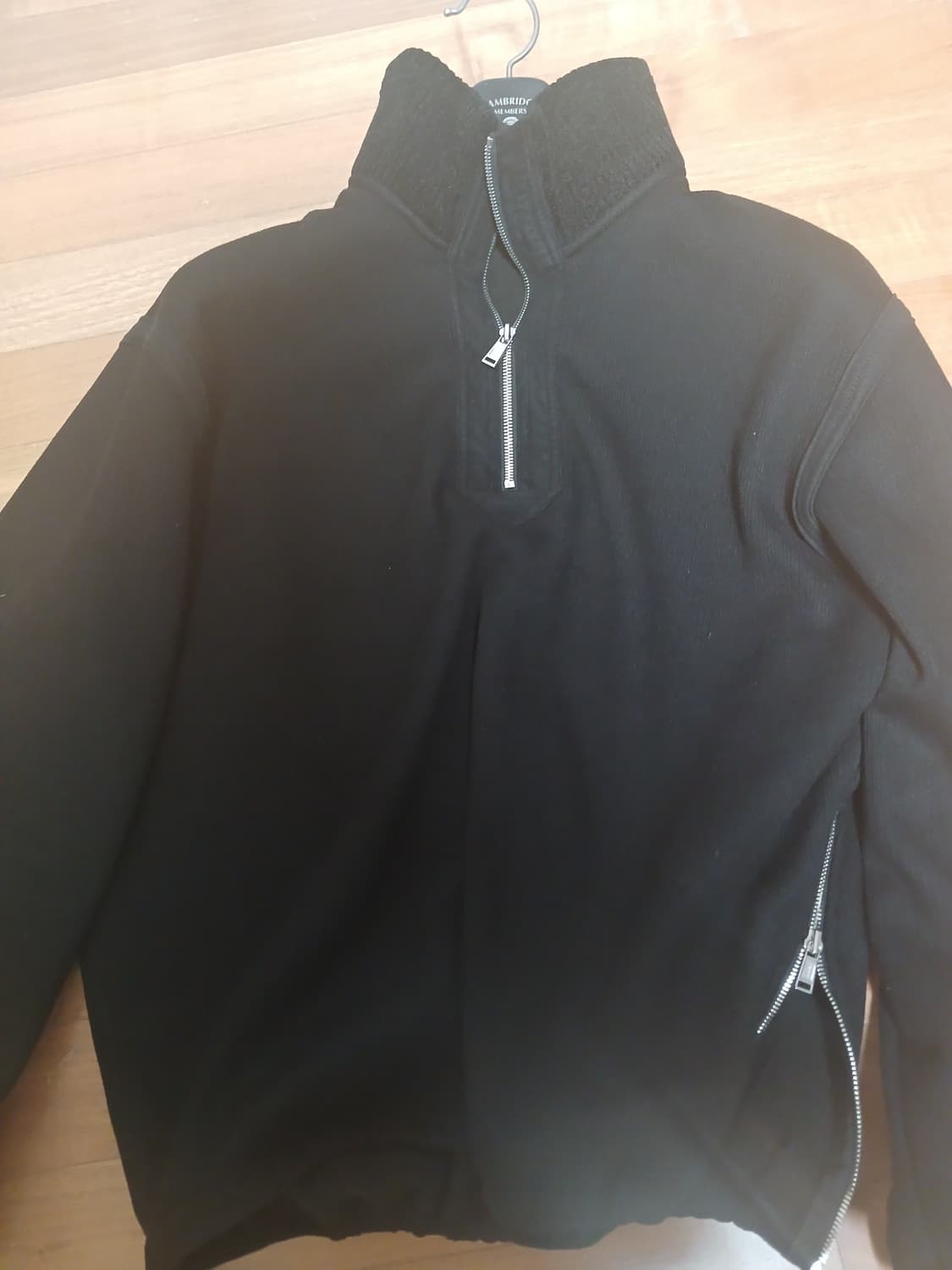 시스템옴므 2024fw 겨울 하이넥 하프집업 탑95(크게나온제품) 상품이미지1