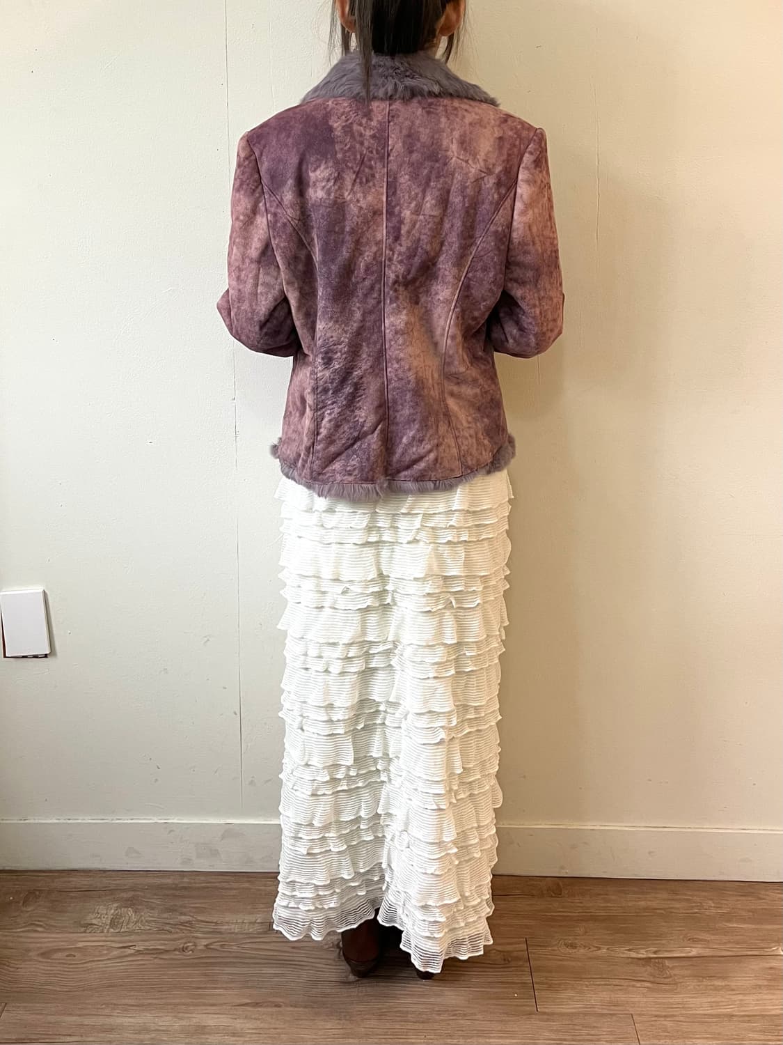 GOLD JADE 라벤더 퍼 자켓 상품이미지9