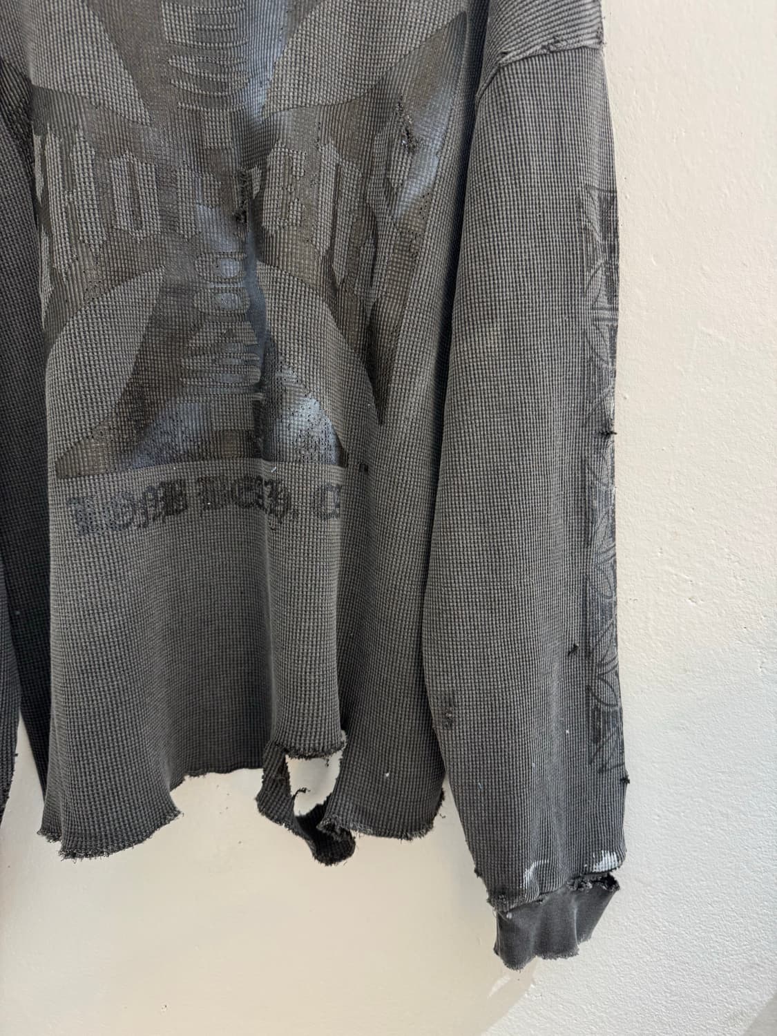 빈티지 커스텀 웨스트 와플긴팔 상품이미지9