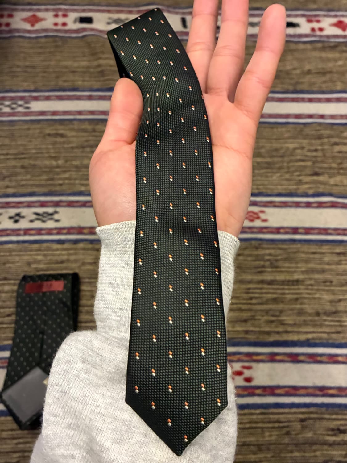 Takeo kikuchi 타케오 키쿠치 클래식 도트 실크 넥타이 타이 상품이미지5