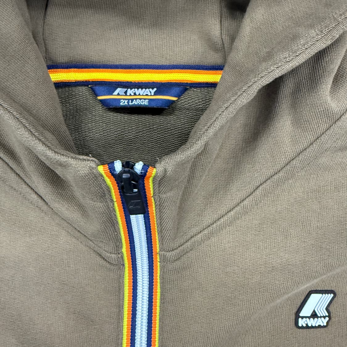 (XXL)까웨 k-way 후드집업(모카브라운) 상품이미지2