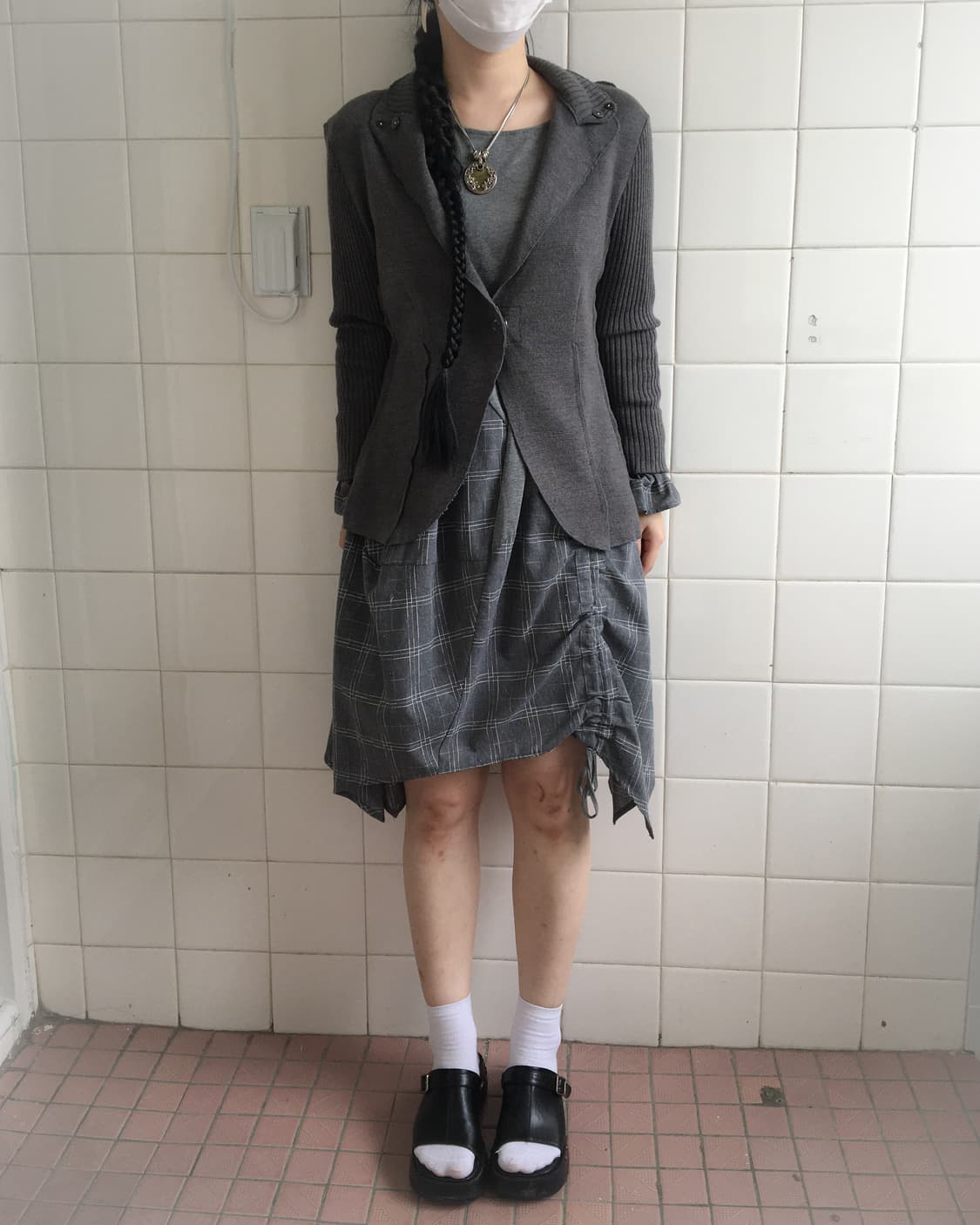 Back crochet point knit jacket 상품이미지8