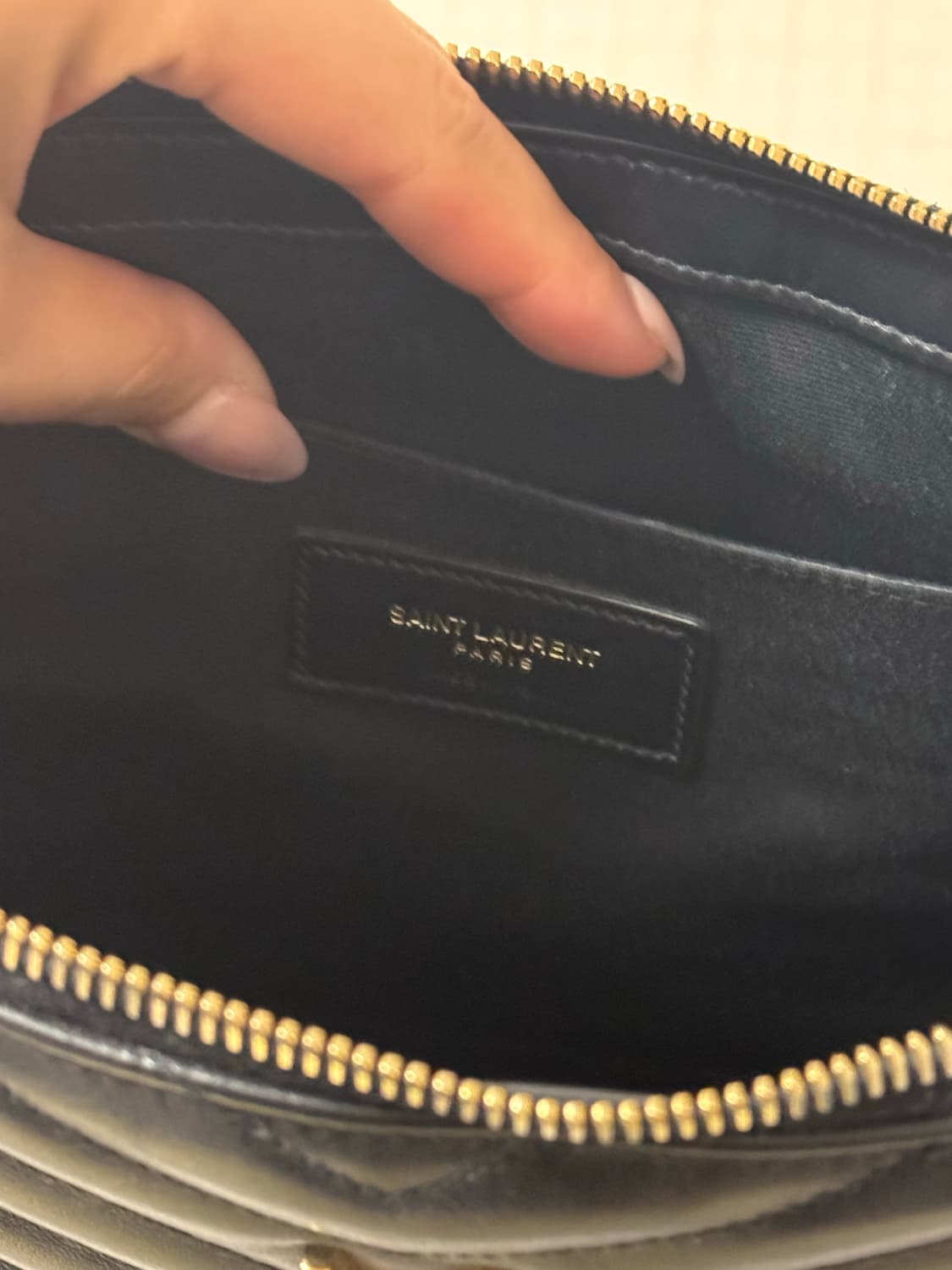 생로랑 클러치 금장 라지 상품이미지5