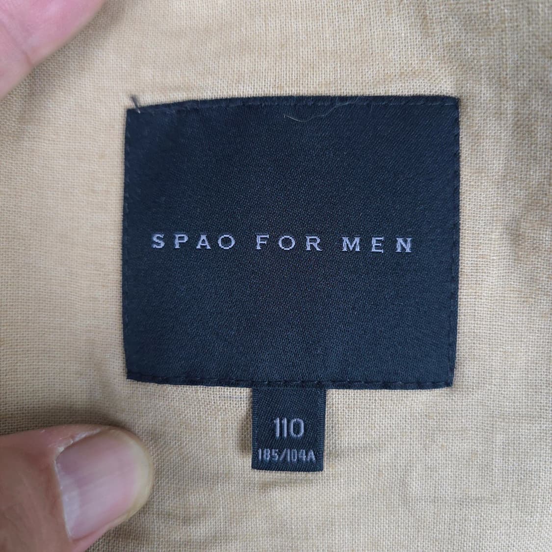 새제품)스파오 SPAO 린넨 셋업 자켓 베이지 XXL (110) 상품이미지6