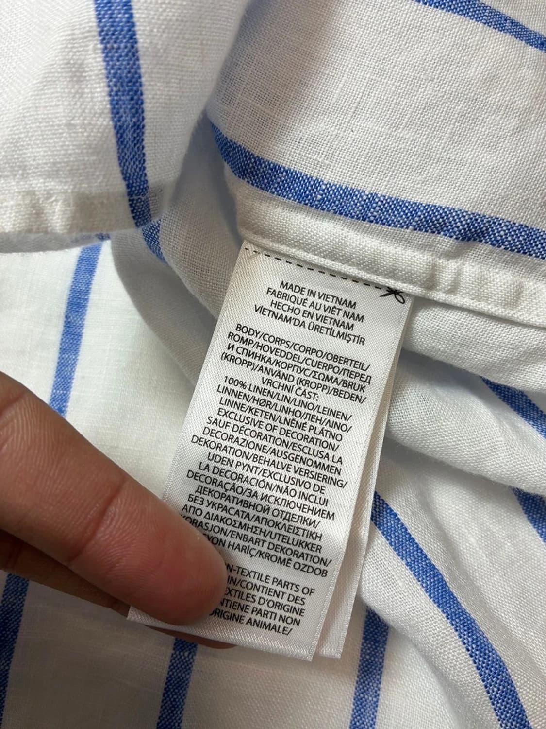 폴로 랄프로렌 화이트탭 신형 100% 린넨 셔츠 PN8410 상품이미지9