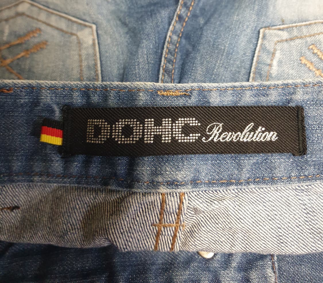 (빈티지) DOHC 에이징 데미지 워싱 버뮤다 데님팬츠 (28) 상품이미지5