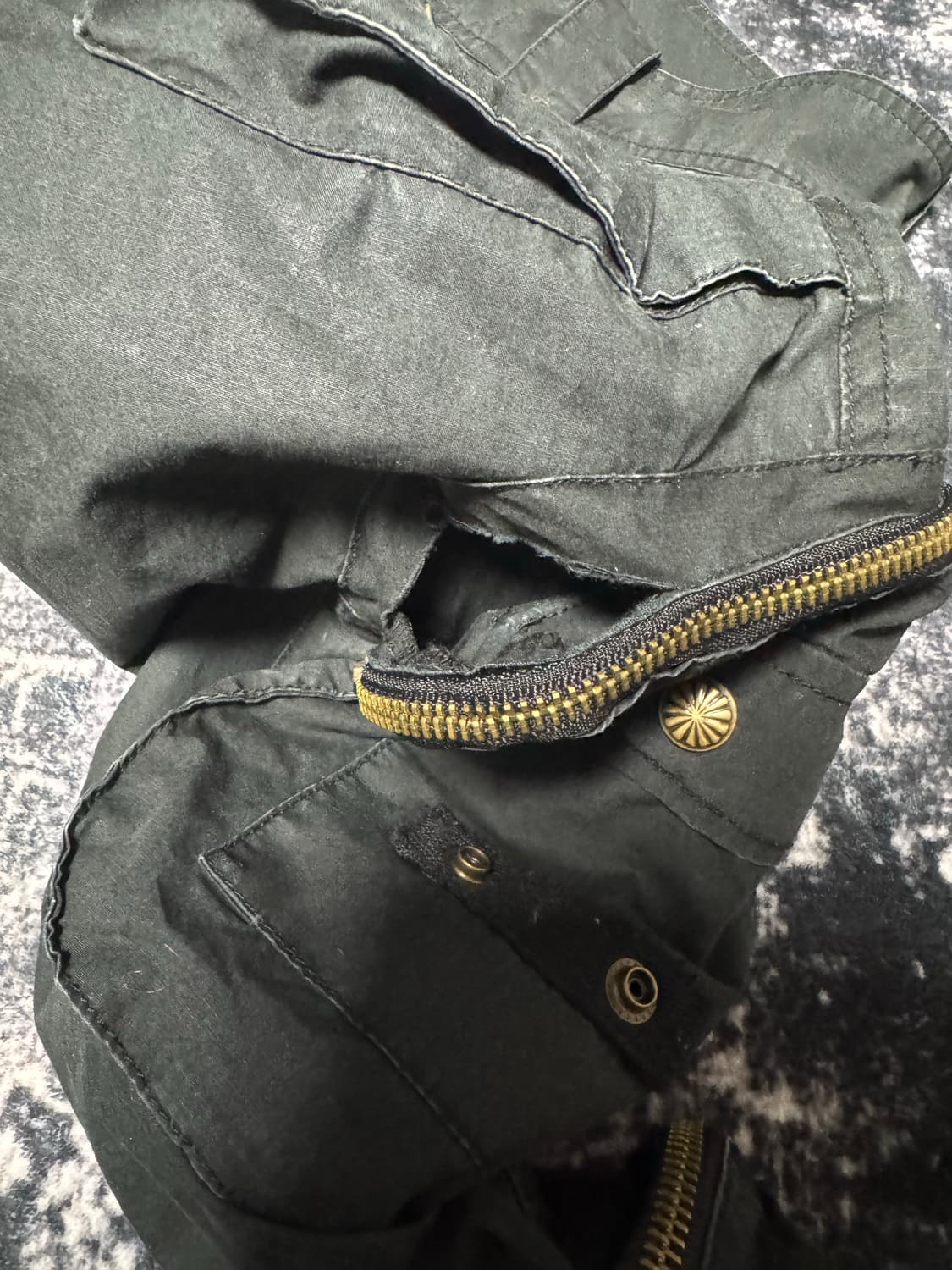 00s Style Black Cargo Pants 상품이미지2