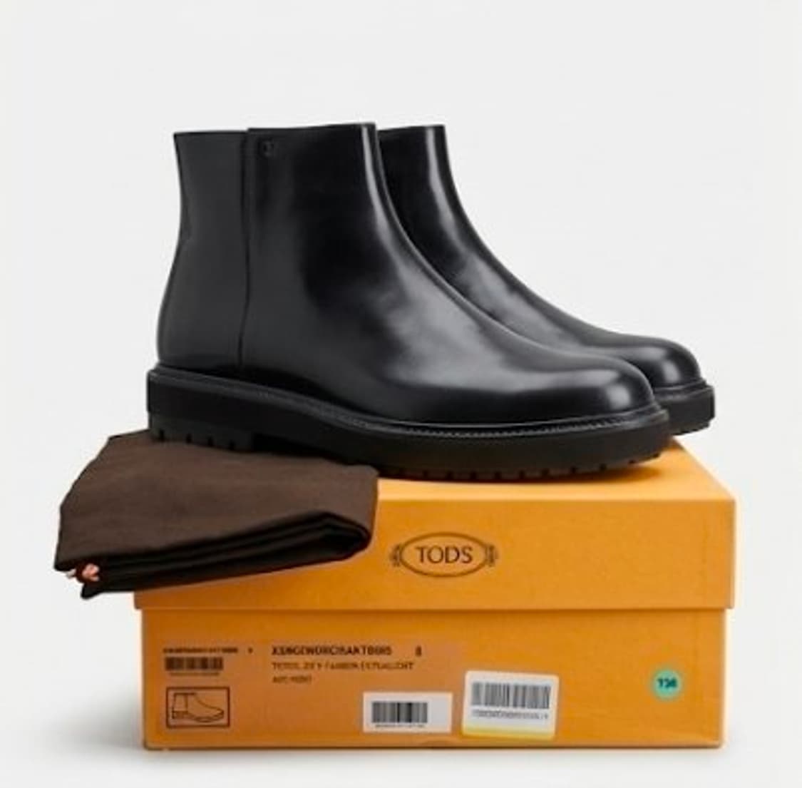 [정품/풀박스] 토즈(Tod's) 남성 지퍼 가죽 부츠 (네로 블랙, 사 상품이미지1