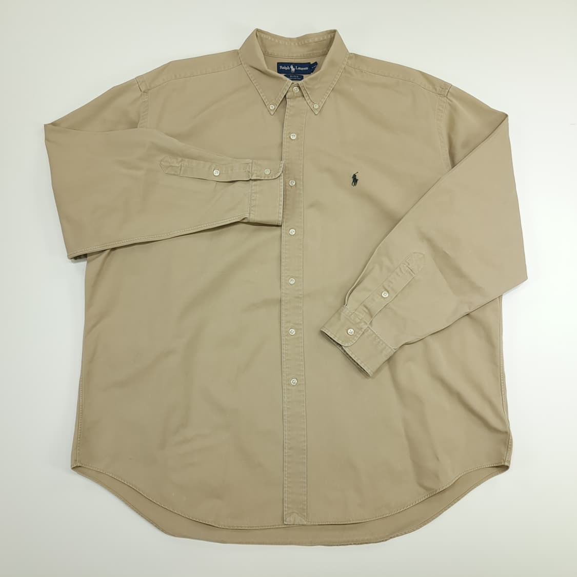 CN670 2XL 폴로 랄프로렌 베이지 긴팔 셔츠 남방 상품이미지2