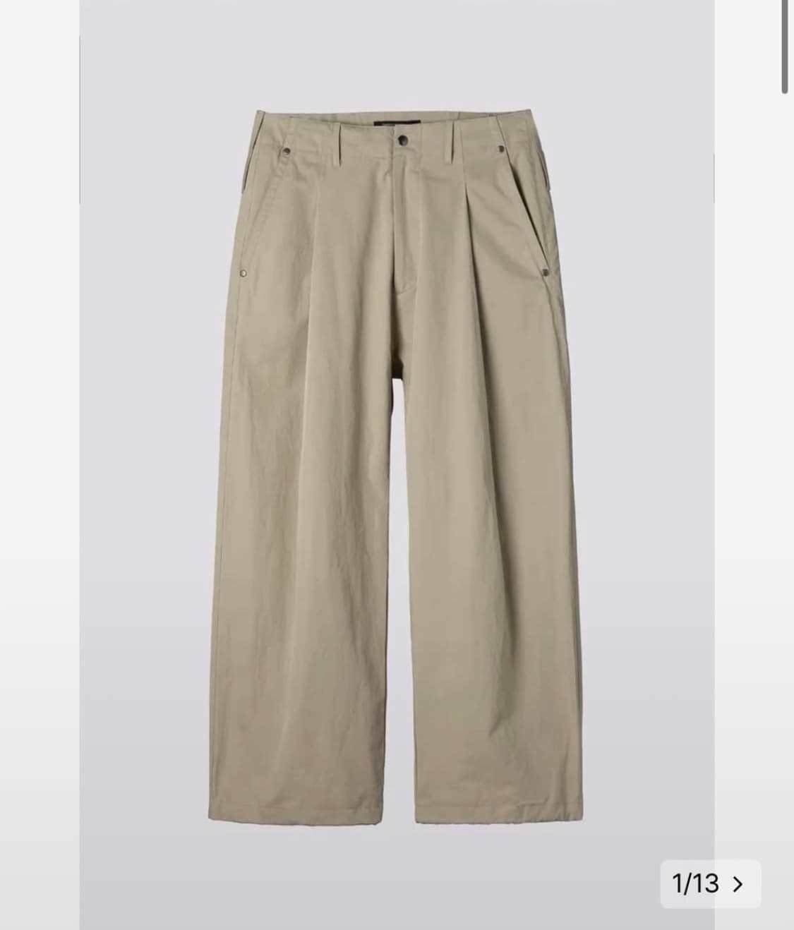 해칭룸 딥플리츠 트라우저 v2 베이지 4사이즈 상품이미지2