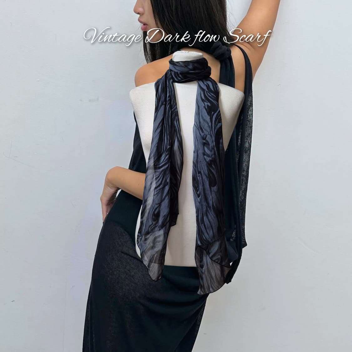 Vintage Dark flow Scarf 상품이미지1