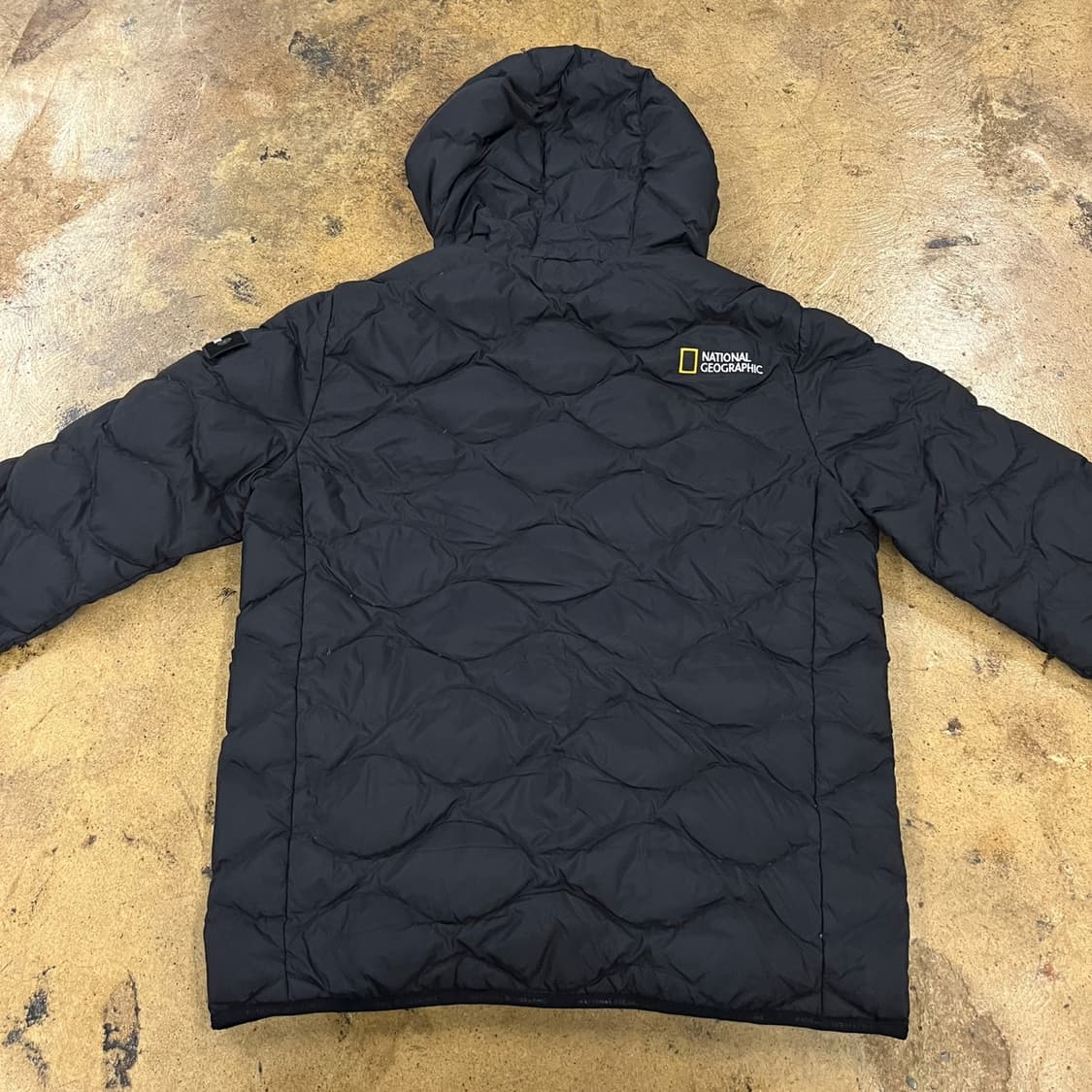 [정품/L] 내셔널지오그래픽 블랙 패딩 후드 점퍼 b12 상품이미지4