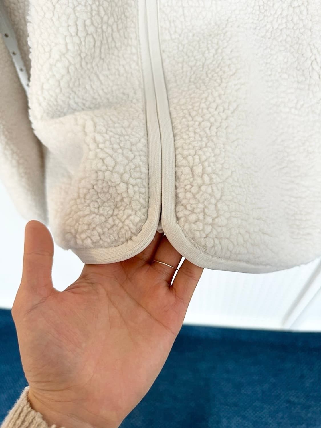 (정품/새상품) 자주 남성 아이보리 덤블보아 집업 점퍼 상품이미지3