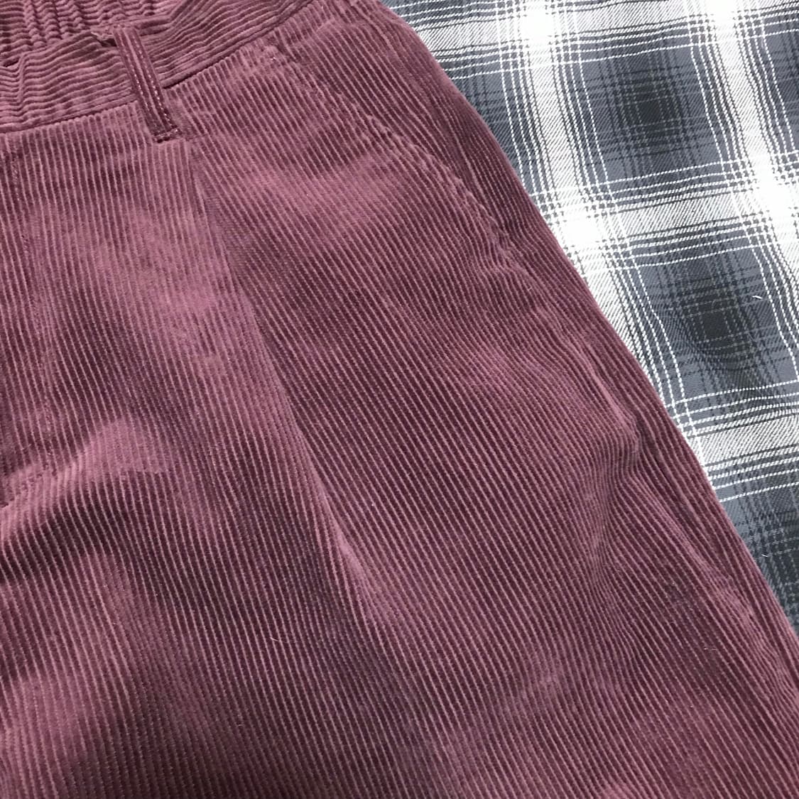 재팬 wego 슈퍼 와이드 퍼플 코듀로이 와이드 팬츠 상품이미지4
