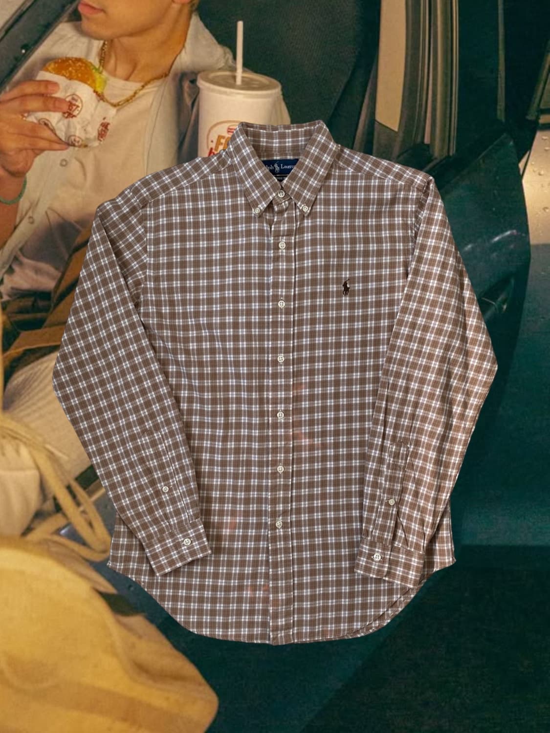 폴로 랄프로렌 클래식핏 체크 셔츠 (Woman L) 상품이미지1