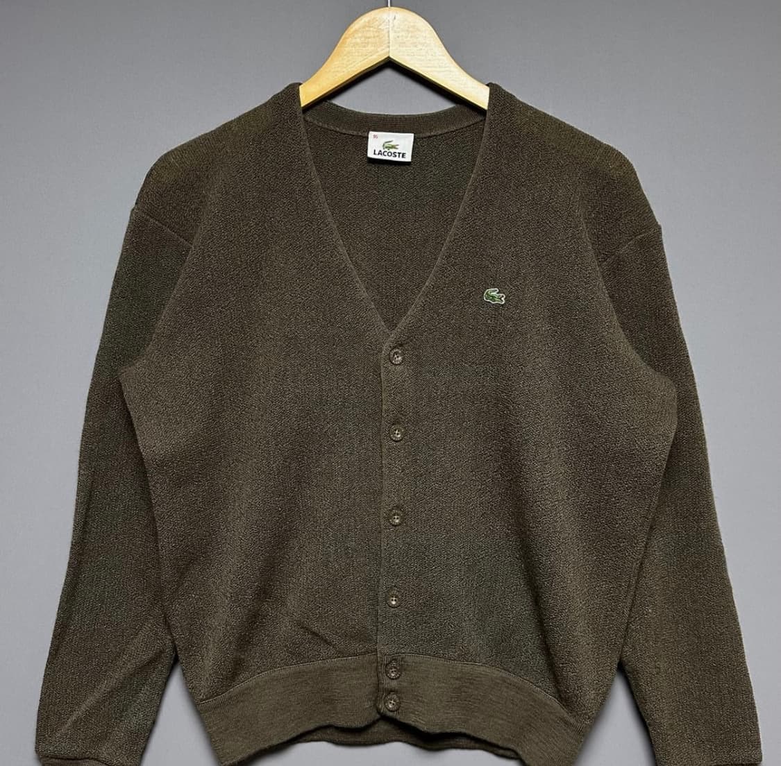 Lacoste 브라운 니트 가디건 상품이미지1