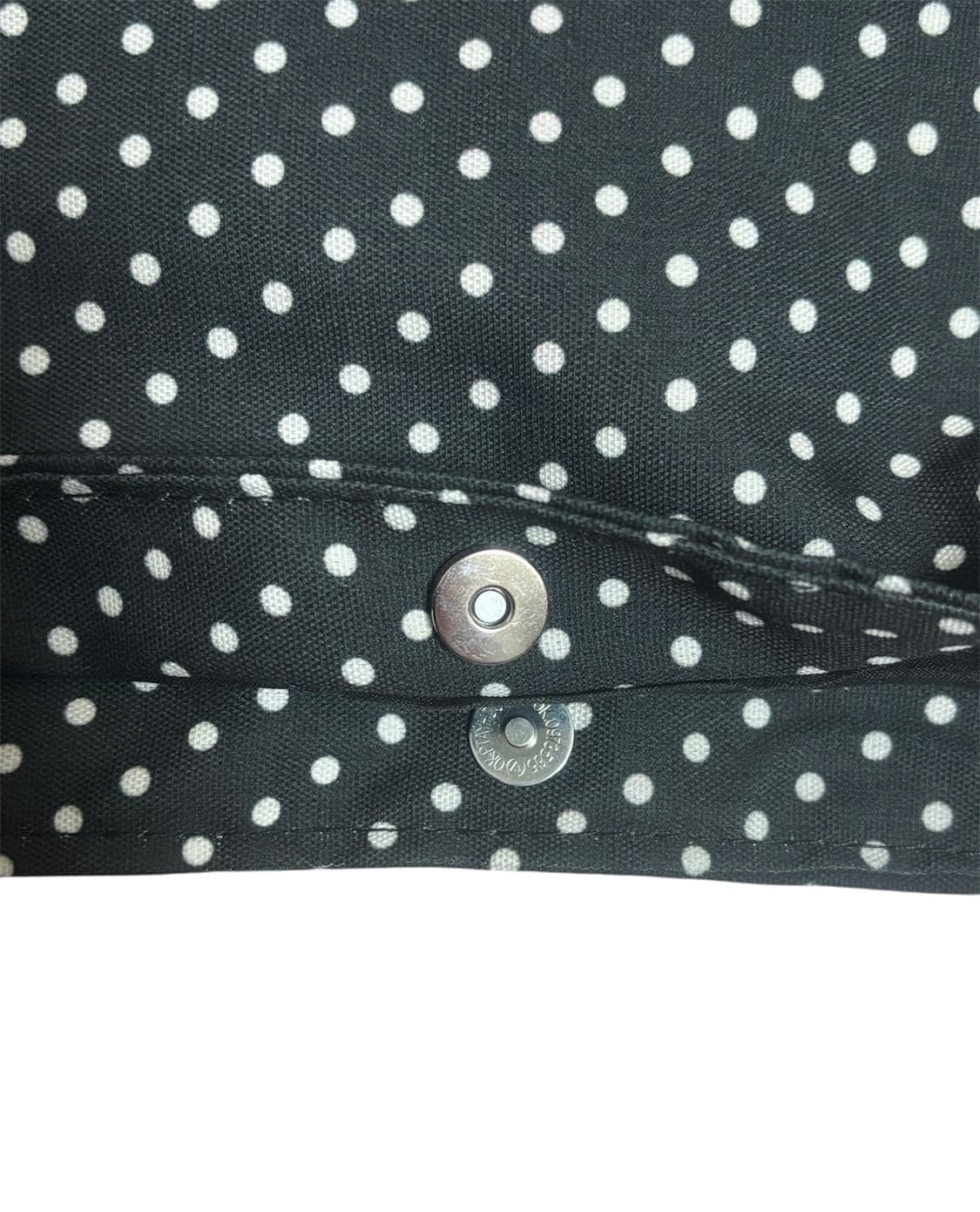 빈티지 레이스 도트 가방 토트백 에코백 숄더백 블랙 모리걸 하구미 상품이미지3