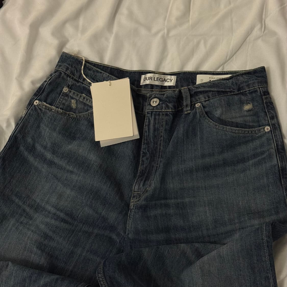 아워레가시 빈티지 러버 리페어 데님 32 새상품 상품이미지2