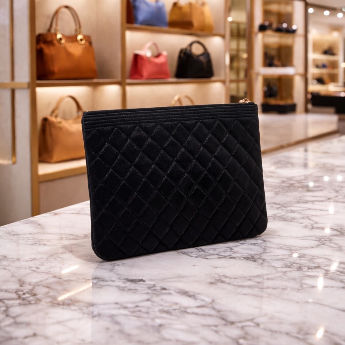 [S급] 샤넬 보이 클러치 뉴미디엄 판매합니다!!! 상품이미지2