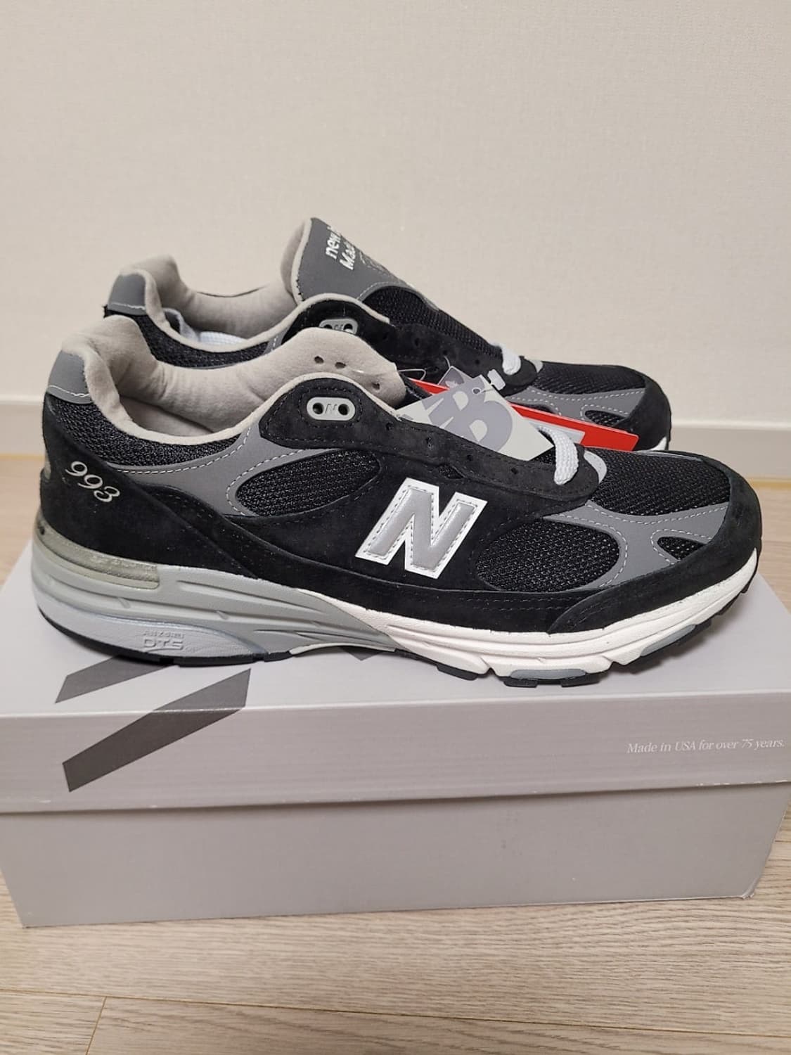 (새상품) 뉴발란스 993 블랙 그레이 상품이미지2