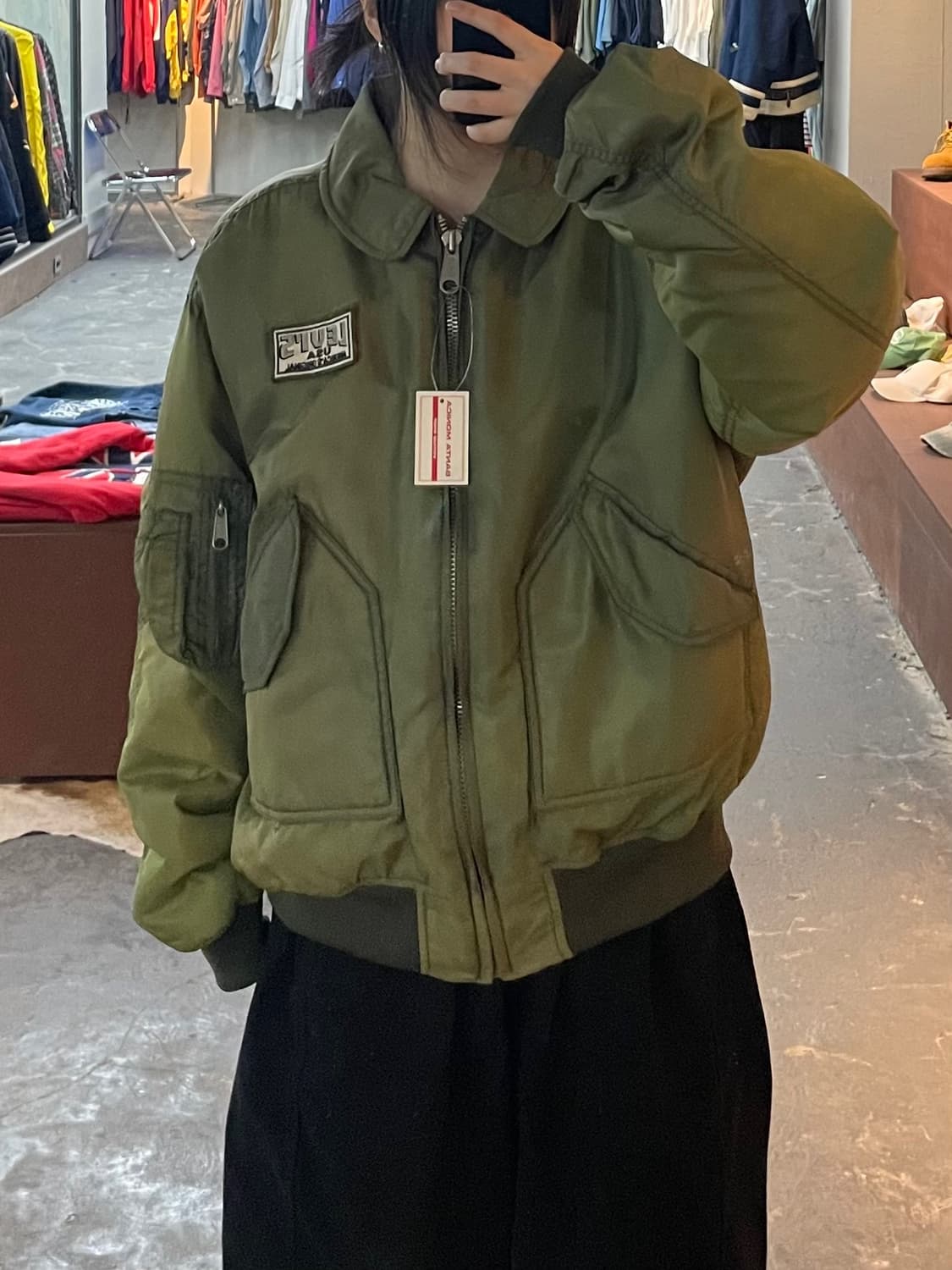 리바이스 90s 빈티지 ma-1 플라이트 항공점퍼 H2214 상품이미지1