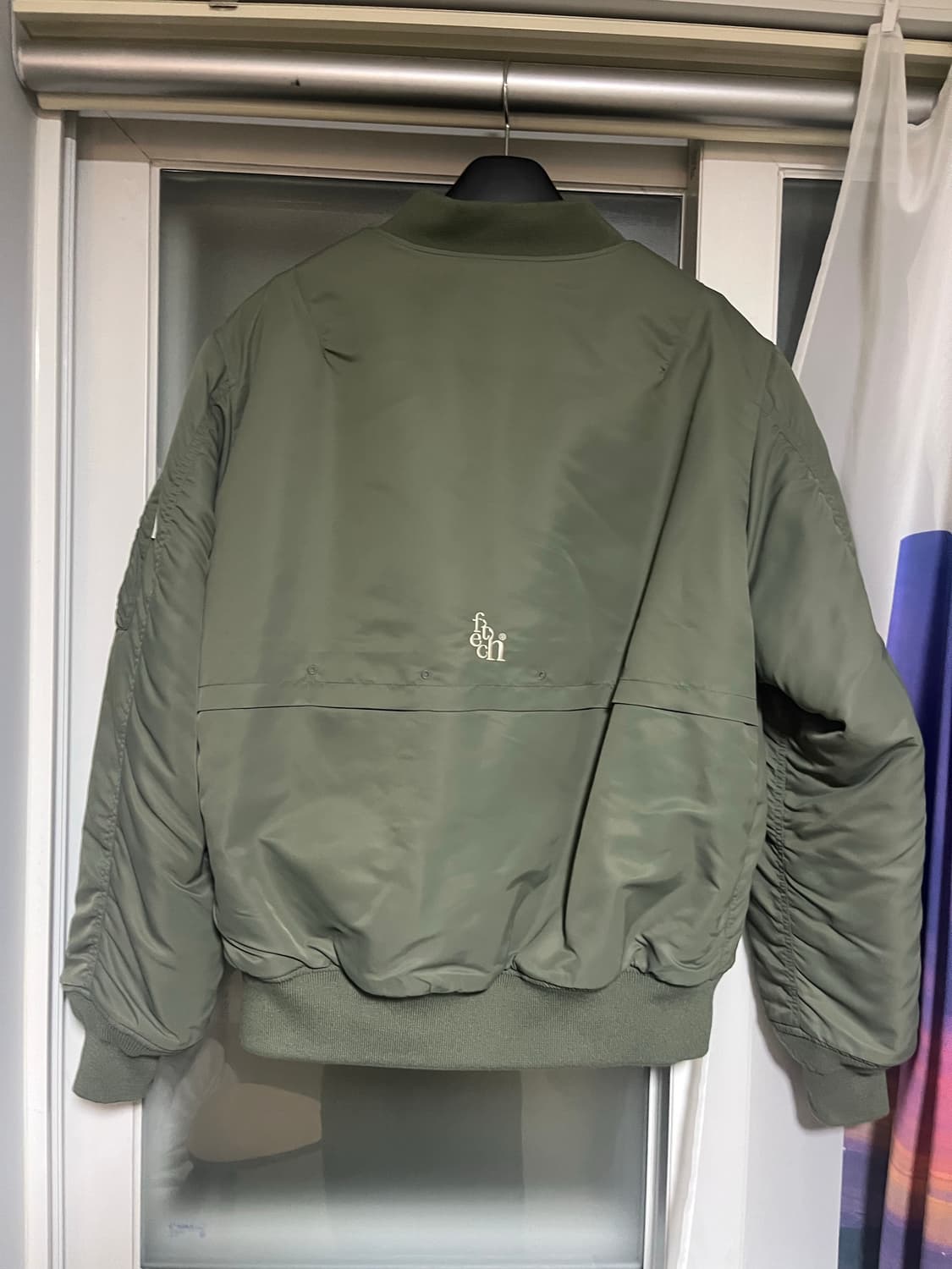 페치선데이 나일론 리버시블 MA-1 그린 L 상품이미지6