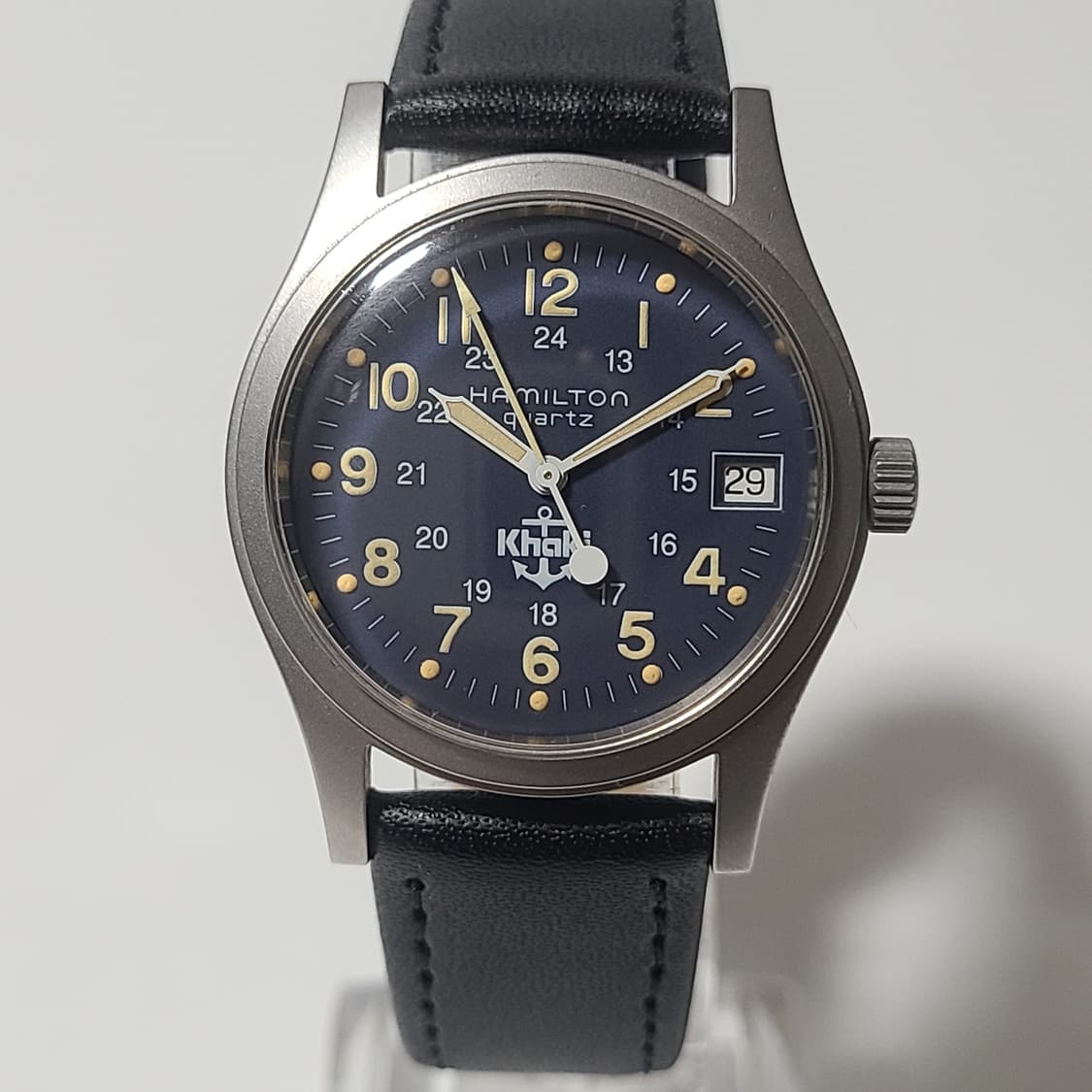 해밀턴 9797 카키필드 쿼츠 청판 빈티지 시계 상품이미지3